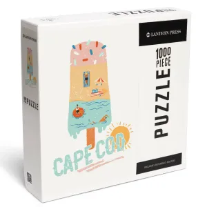 1000 PIECE PUZZLE Cape Cod, Summer Ice Cream Scene