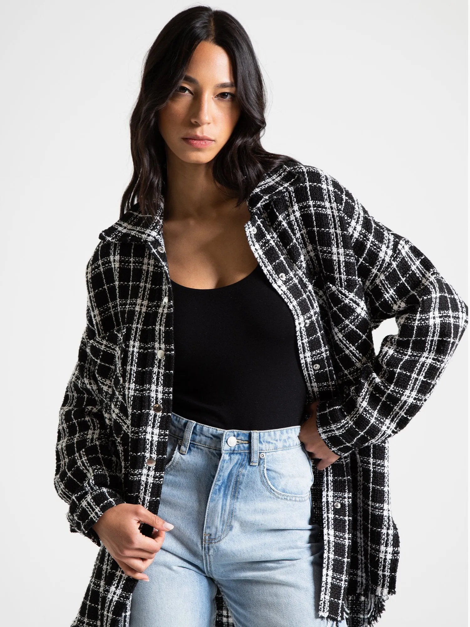 Aaron & Amber Oversized Plaid Shacket - Brands We Love