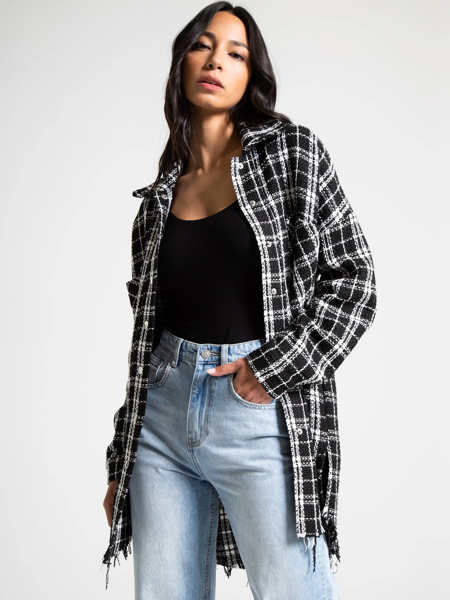 Aaron & Amber Oversized Plaid Shacket - Brands We Love