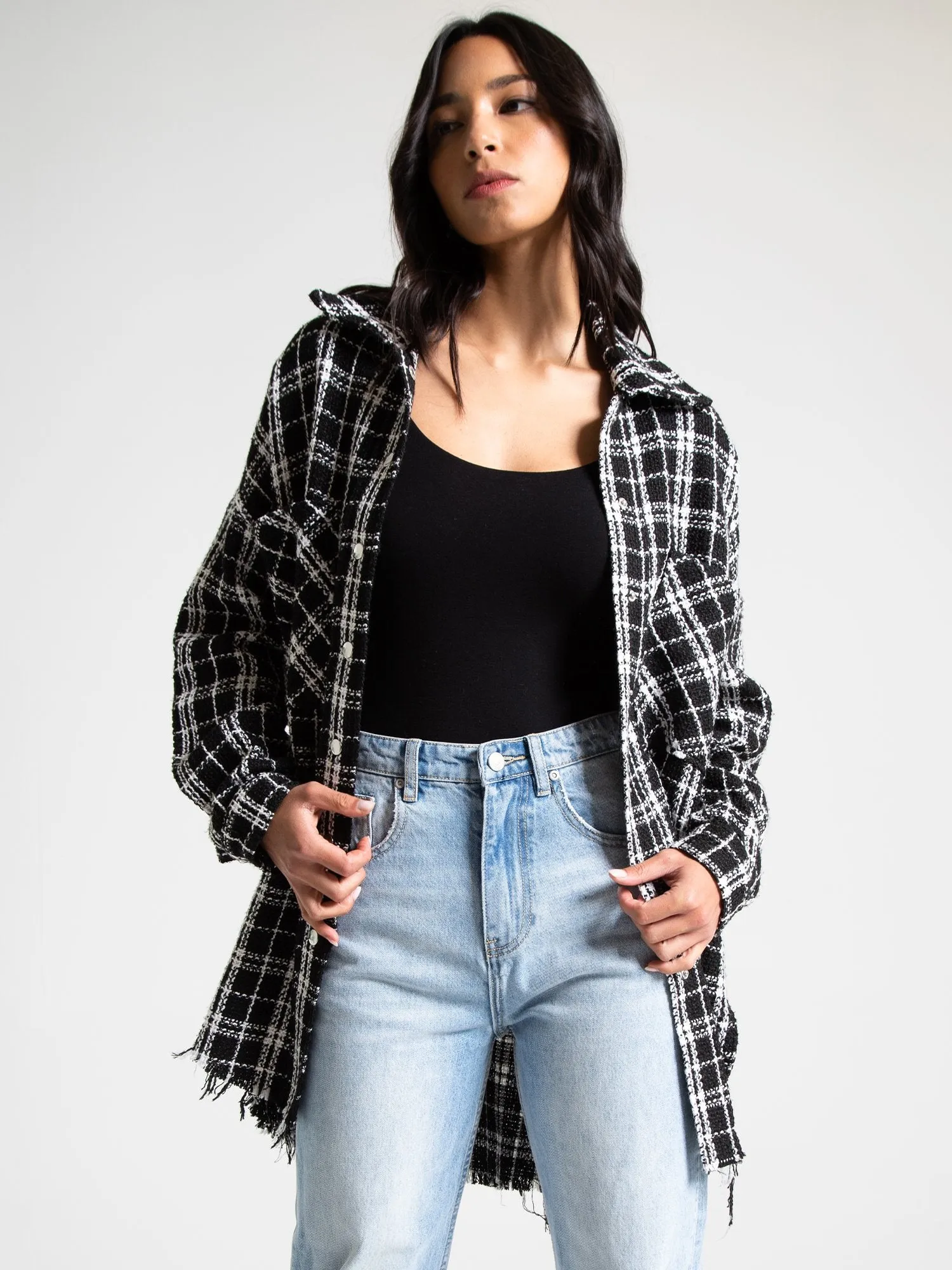 Aaron & Amber Oversized Plaid Shacket - Brands We Love