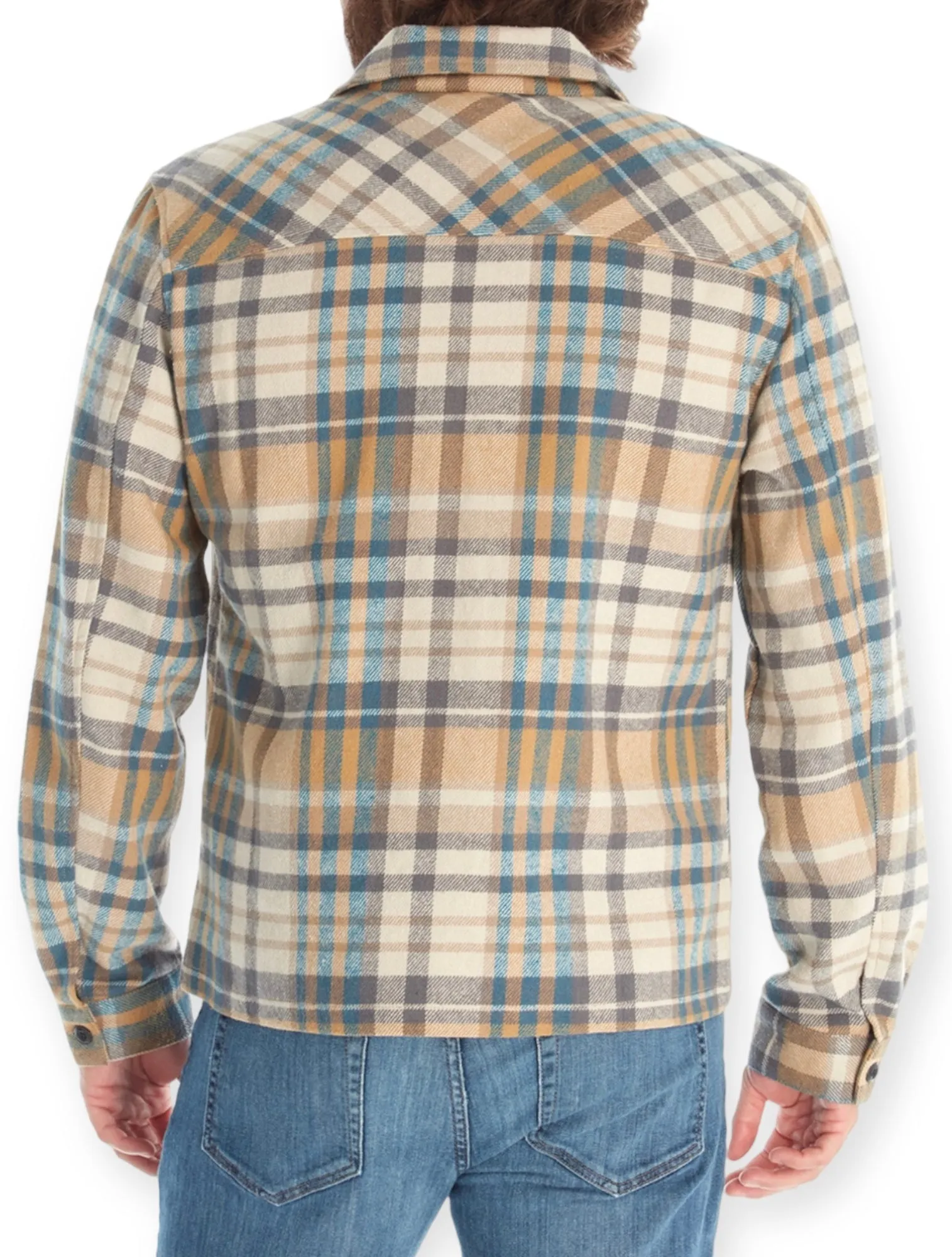 Aarons Plaid Zip Up Shacket