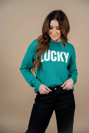 Bold Lucky Graphic Crewneck