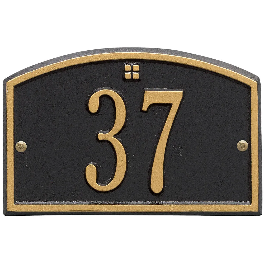 Cape Charles Entryway Home Address Plaque