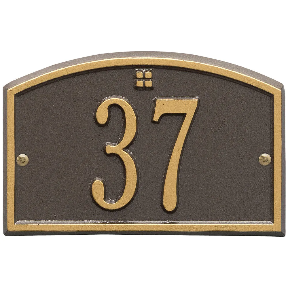 Cape Charles Entryway Home Address Plaque