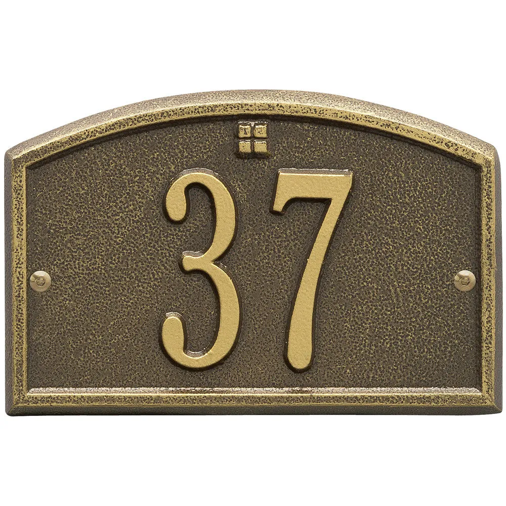 Cape Charles Entryway Home Address Plaque