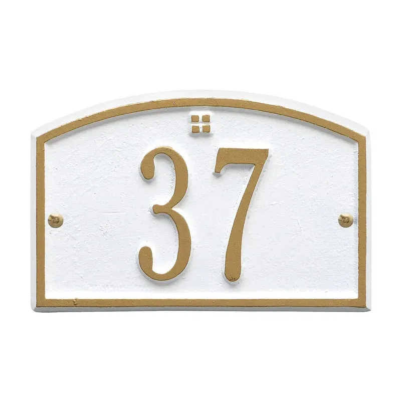 Cape Charles Entryway Home Address Plaque