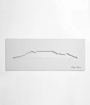 Cape Town Skyline White