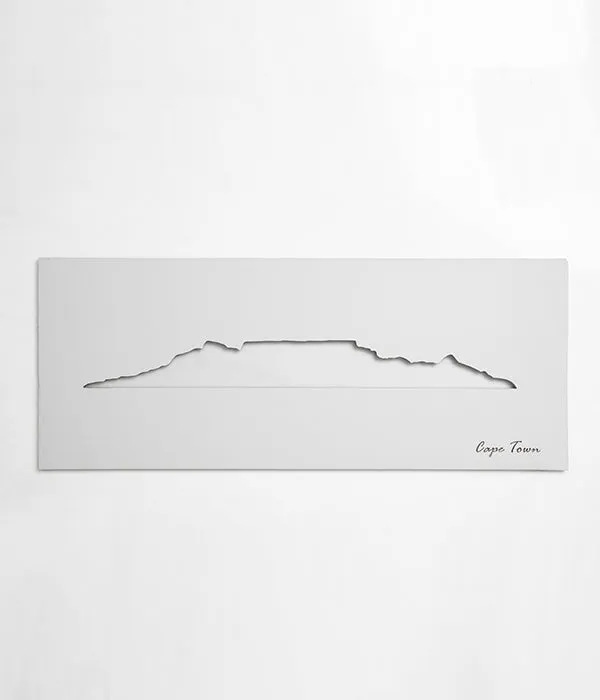 Cape Town Skyline White