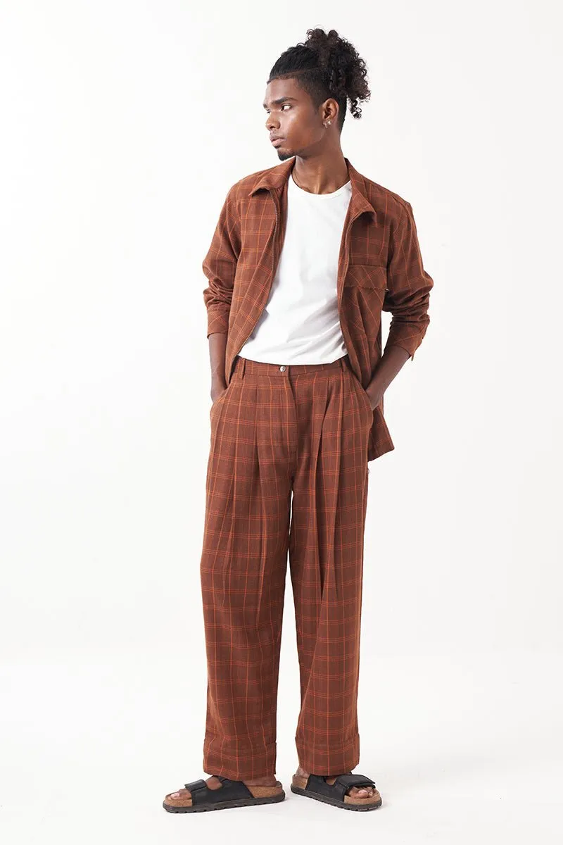 Checkered Shacket Co-Ord (Set Of 2)