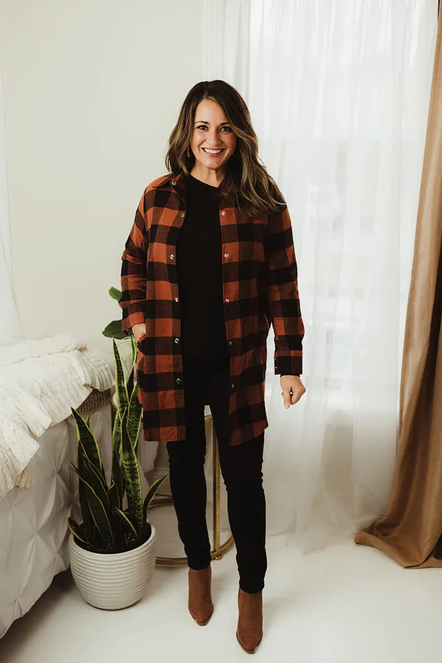 Collared Plaid Shacket