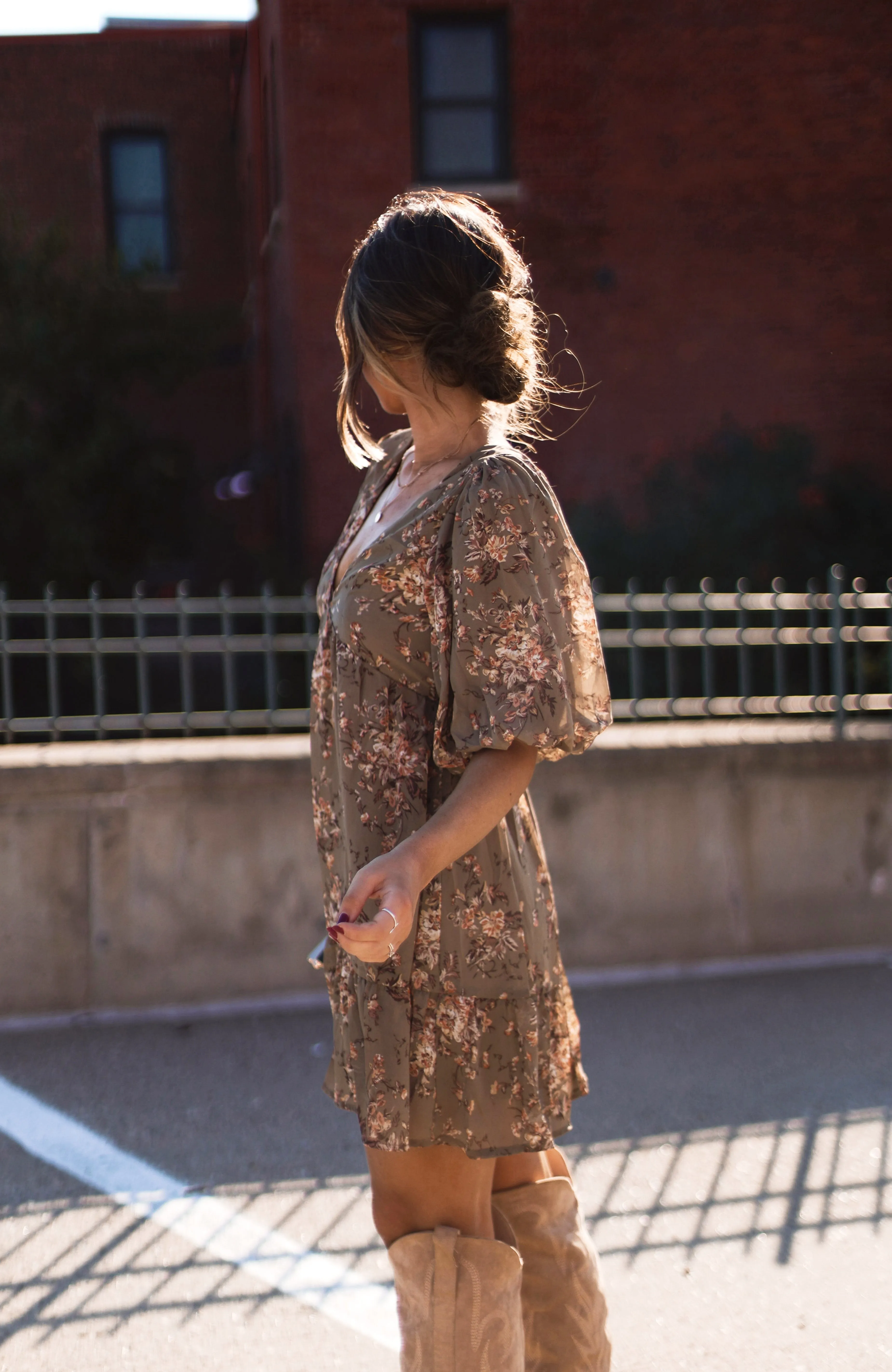 Crisp Blossom Dress