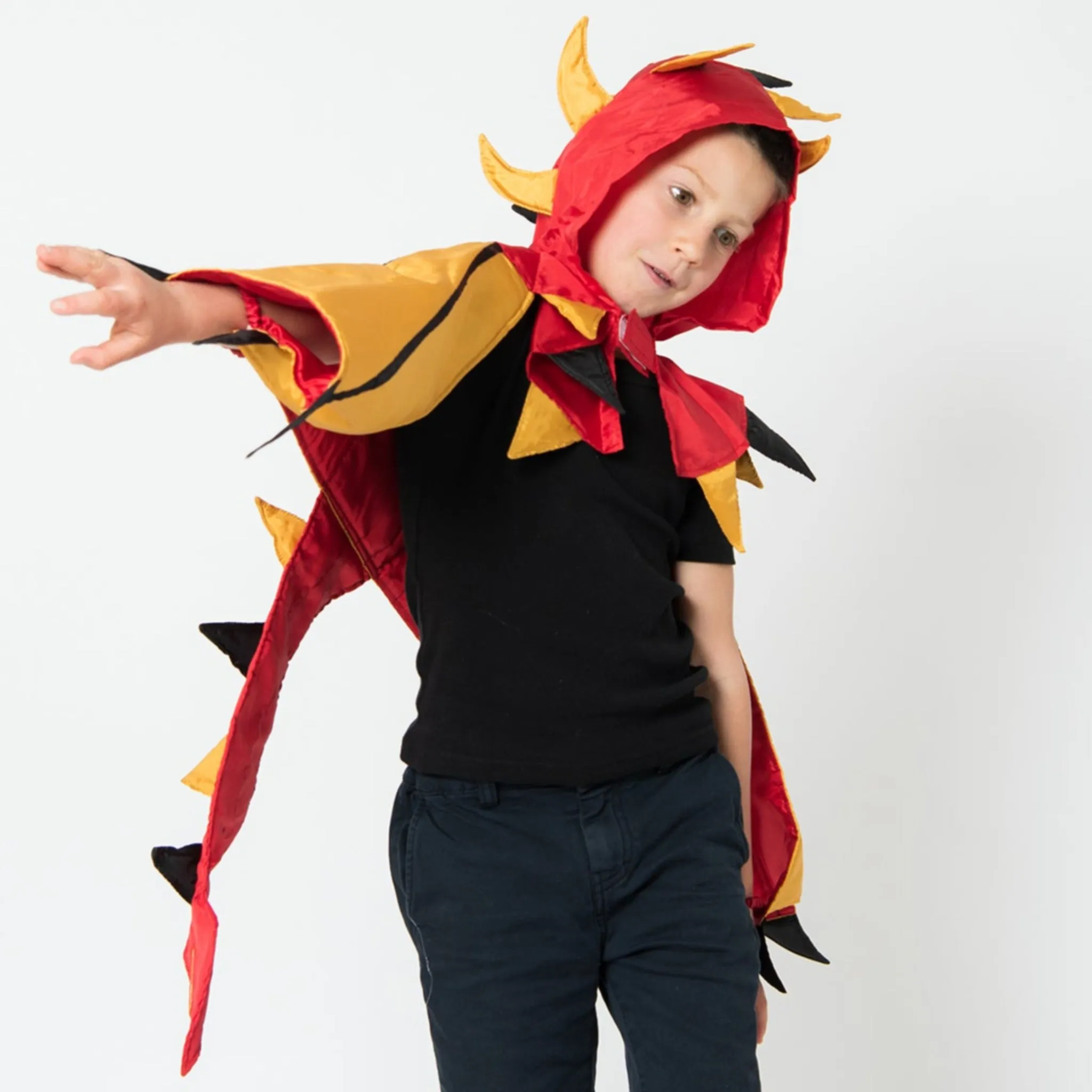 Fire Dragon Cape Red & Gold