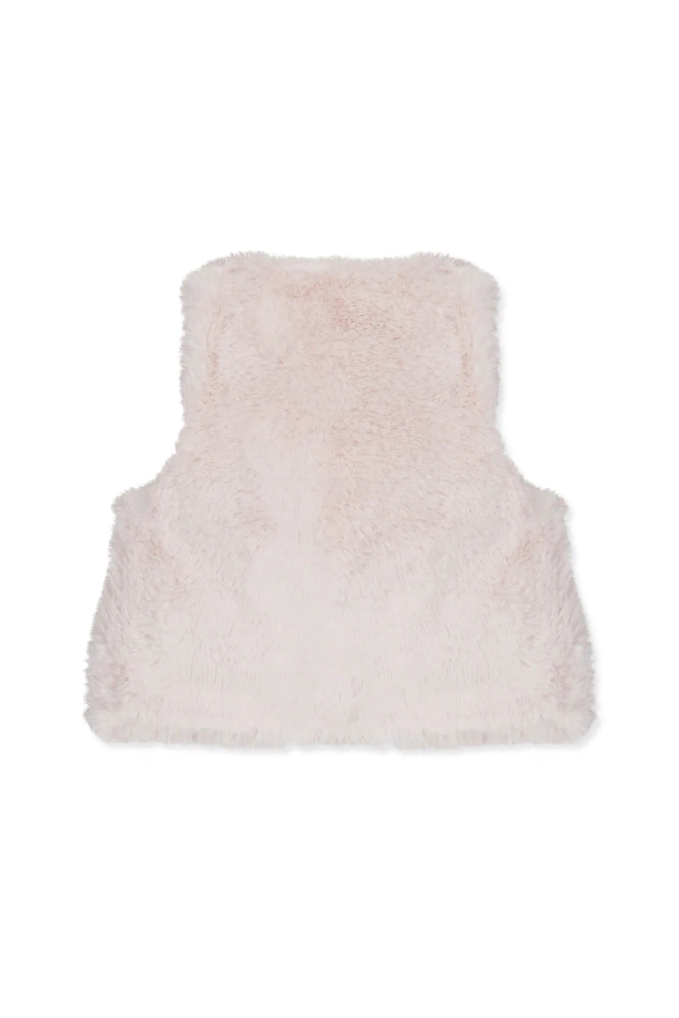 Gilet - Rose pale Imitation fourrure