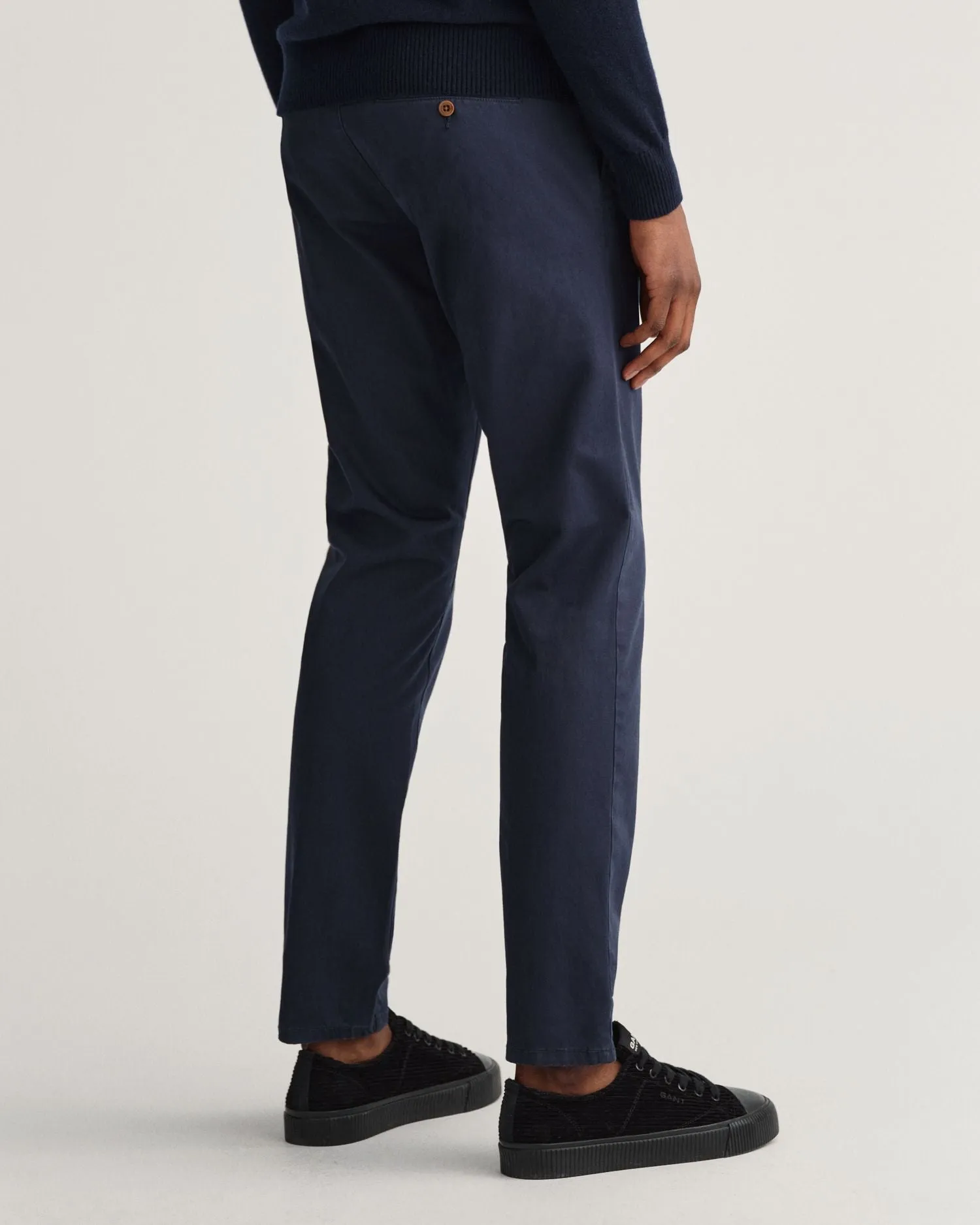 Hallden Slim Fit Twill Chino - Dark Khaki | Navy | Black