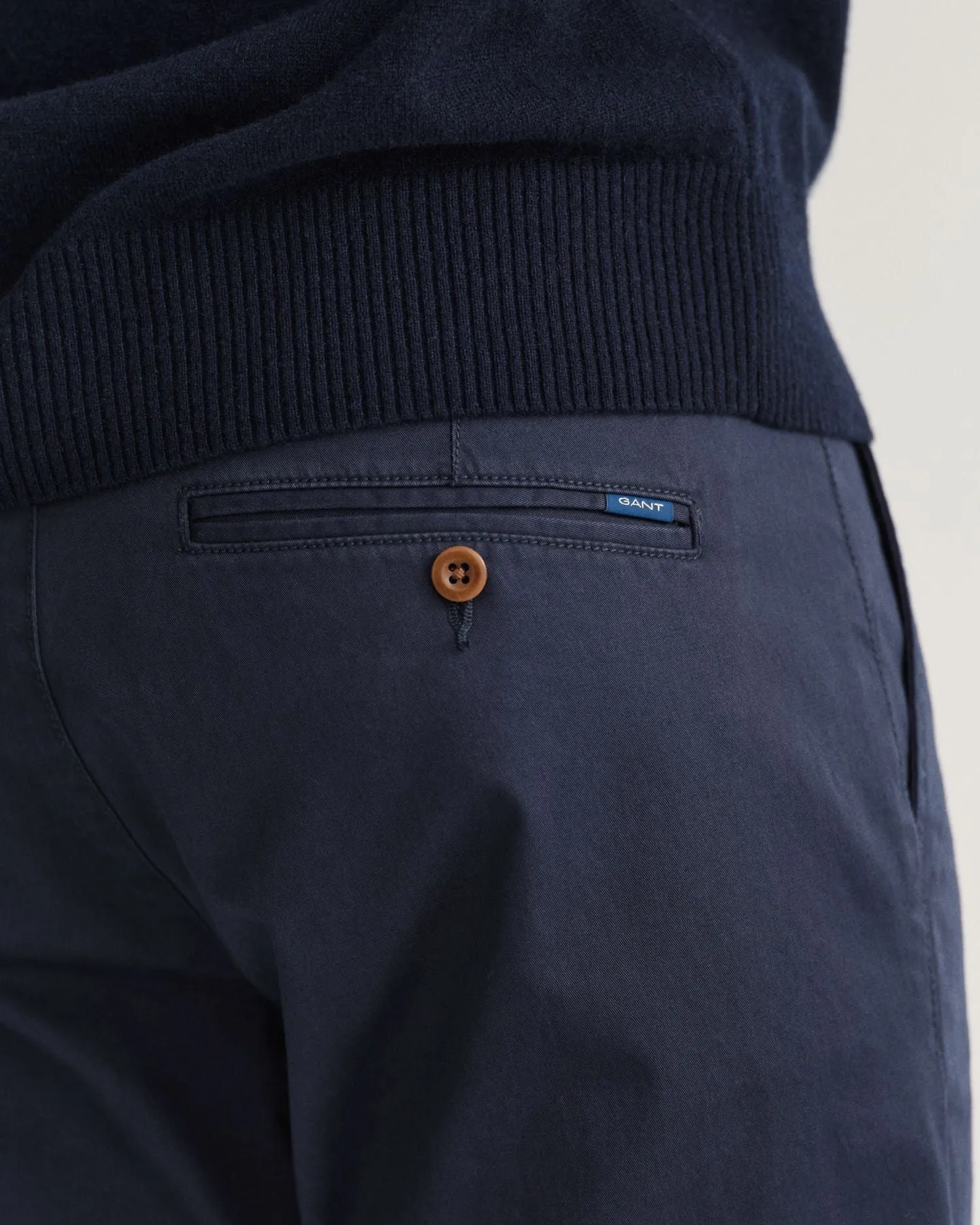 Hallden Slim Fit Twill Chino - Dark Khaki | Navy | Black