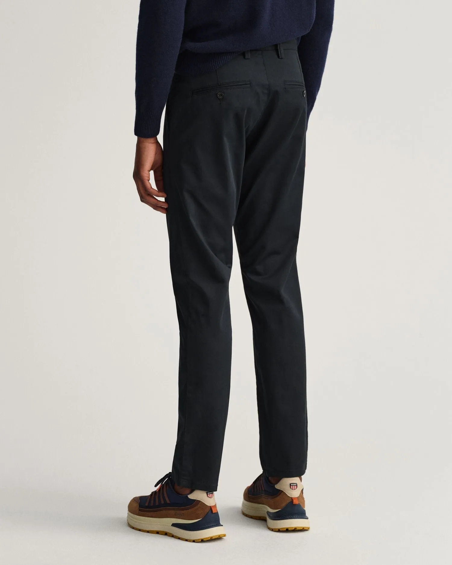 Hallden Slim Fit Twill Chino - Dark Khaki | Navy | Black