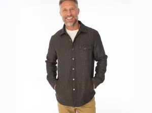 Herringbone Shacket - Charcoal