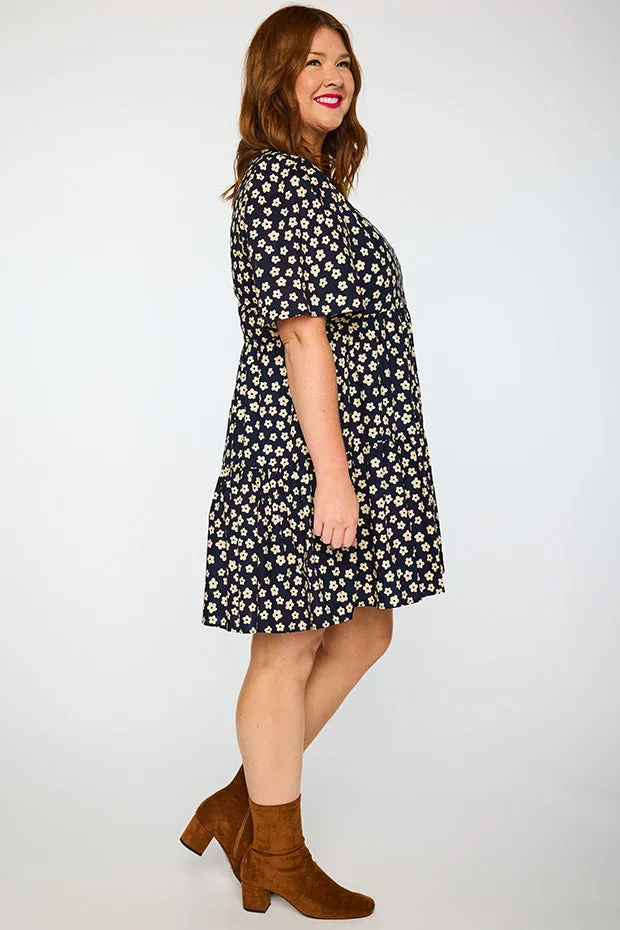 Isadora Navy Sweet Daisy Dress