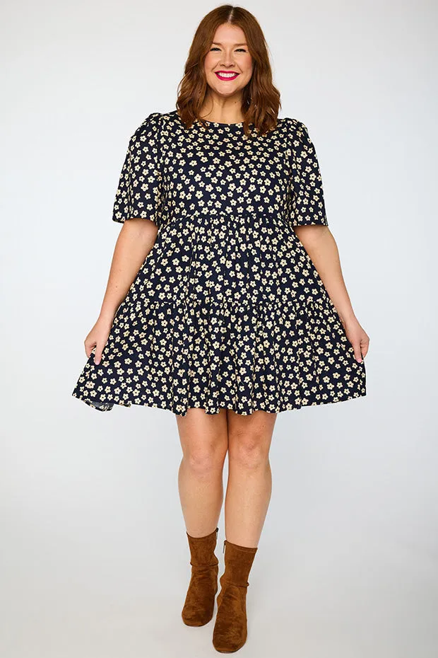 Isadora Navy Sweet Daisy Dress