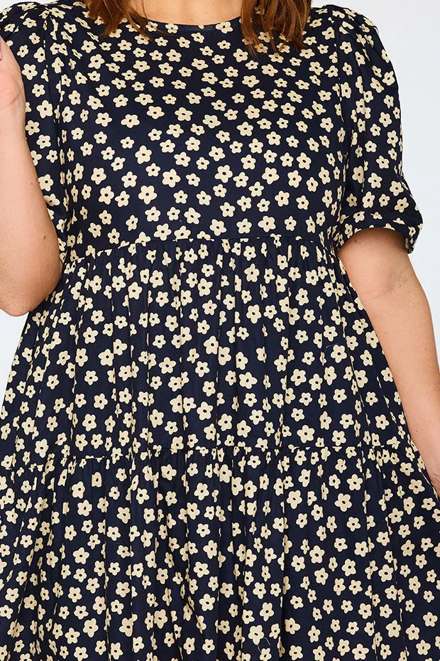 Isadora Navy Sweet Daisy Dress