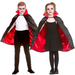 Kid's Deluxe Vampire Cape 70cm