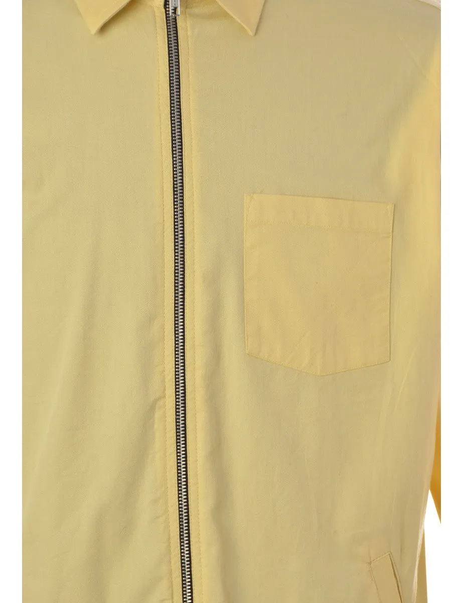 Label Yellow Summer Shacket