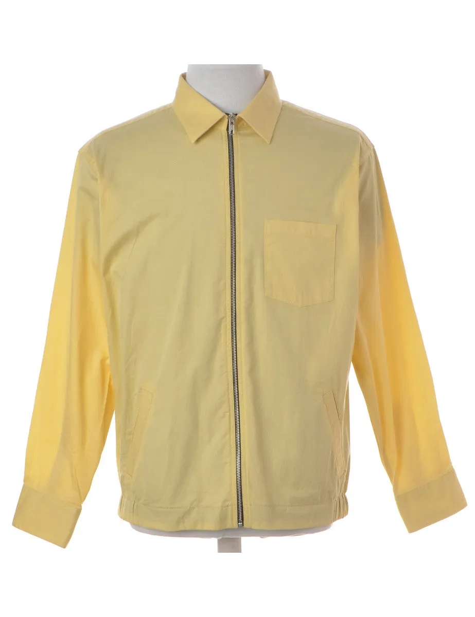 Label Yellow Summer Shacket