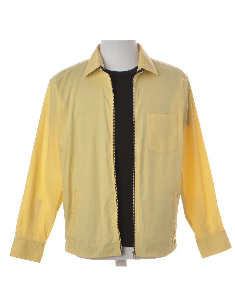 Label Yellow Summer Shacket