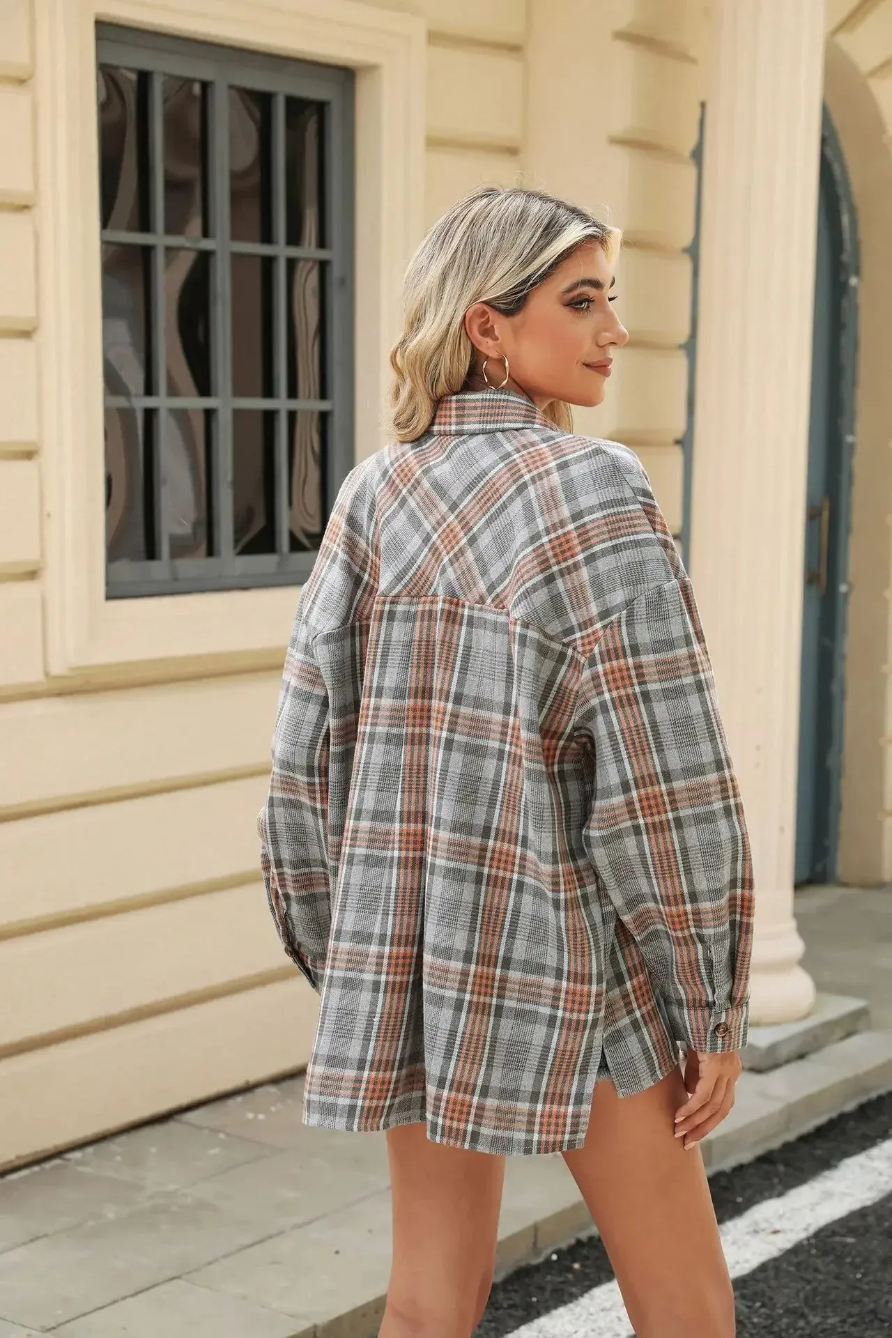 Laid-back Layers Plaid Shacket