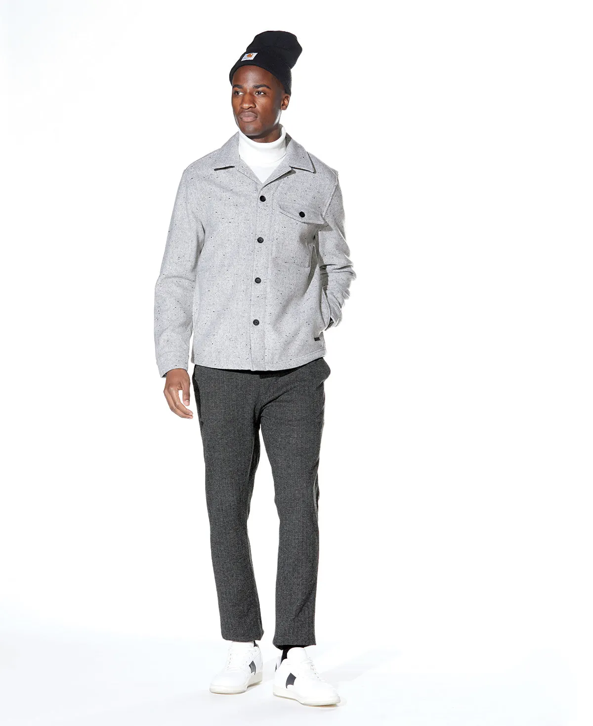 Lincoln Utility Shirt Jacket (Heather Gray)