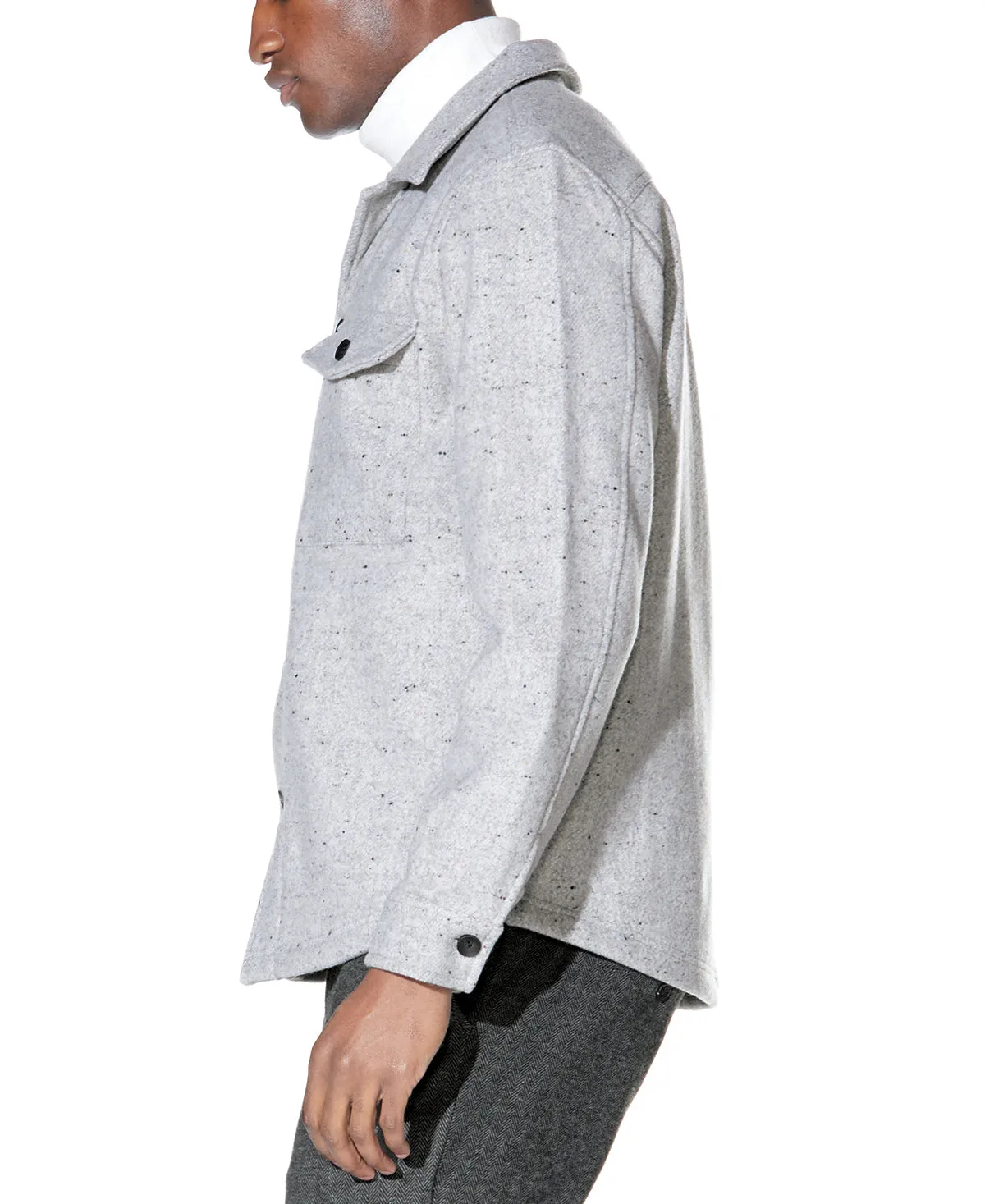 Lincoln Utility Shirt Jacket (Heather Gray)