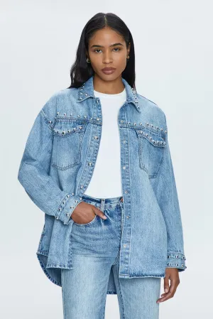 Mandy Denim Shacket - Satellite