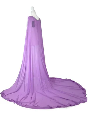 Marc Defang 2011 READY TO SHIP Long Chiffon Formal Pageant Cape 2 Panel Detachable adult womens