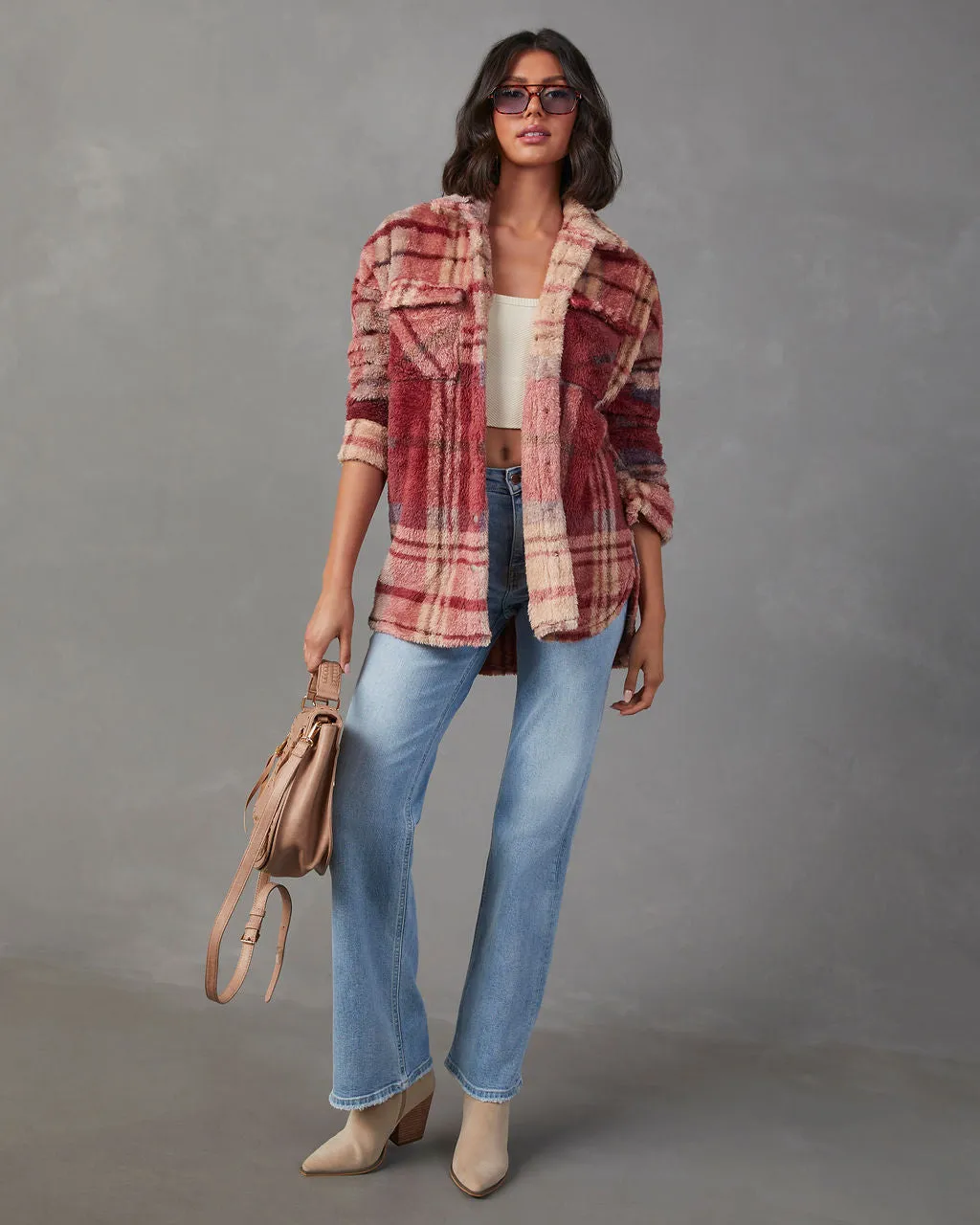 Mendocino Plaid Soft Knit Jacket