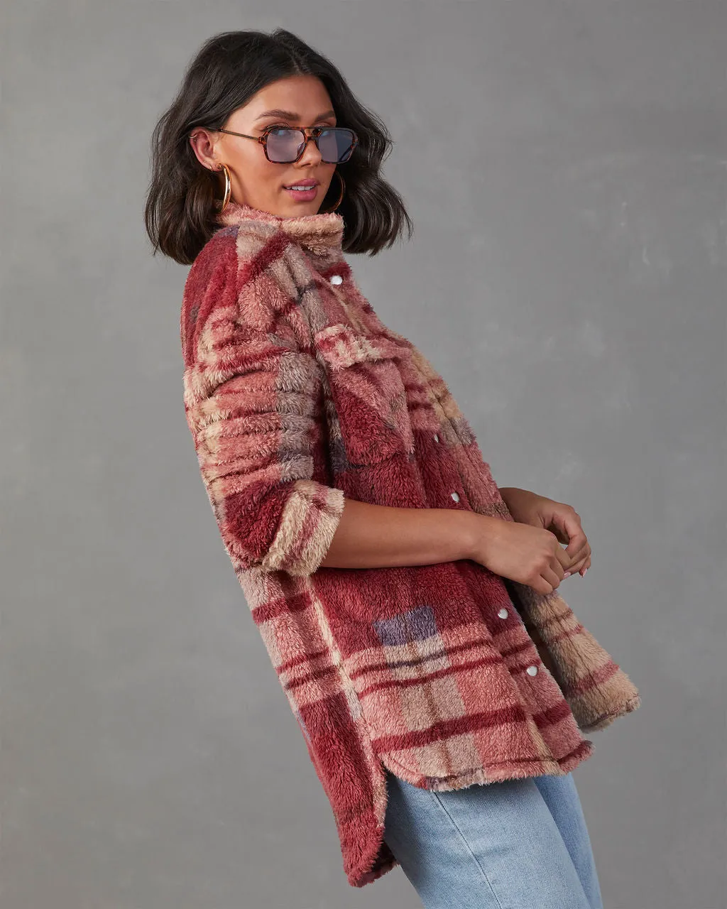 Mendocino Plaid Soft Knit Jacket