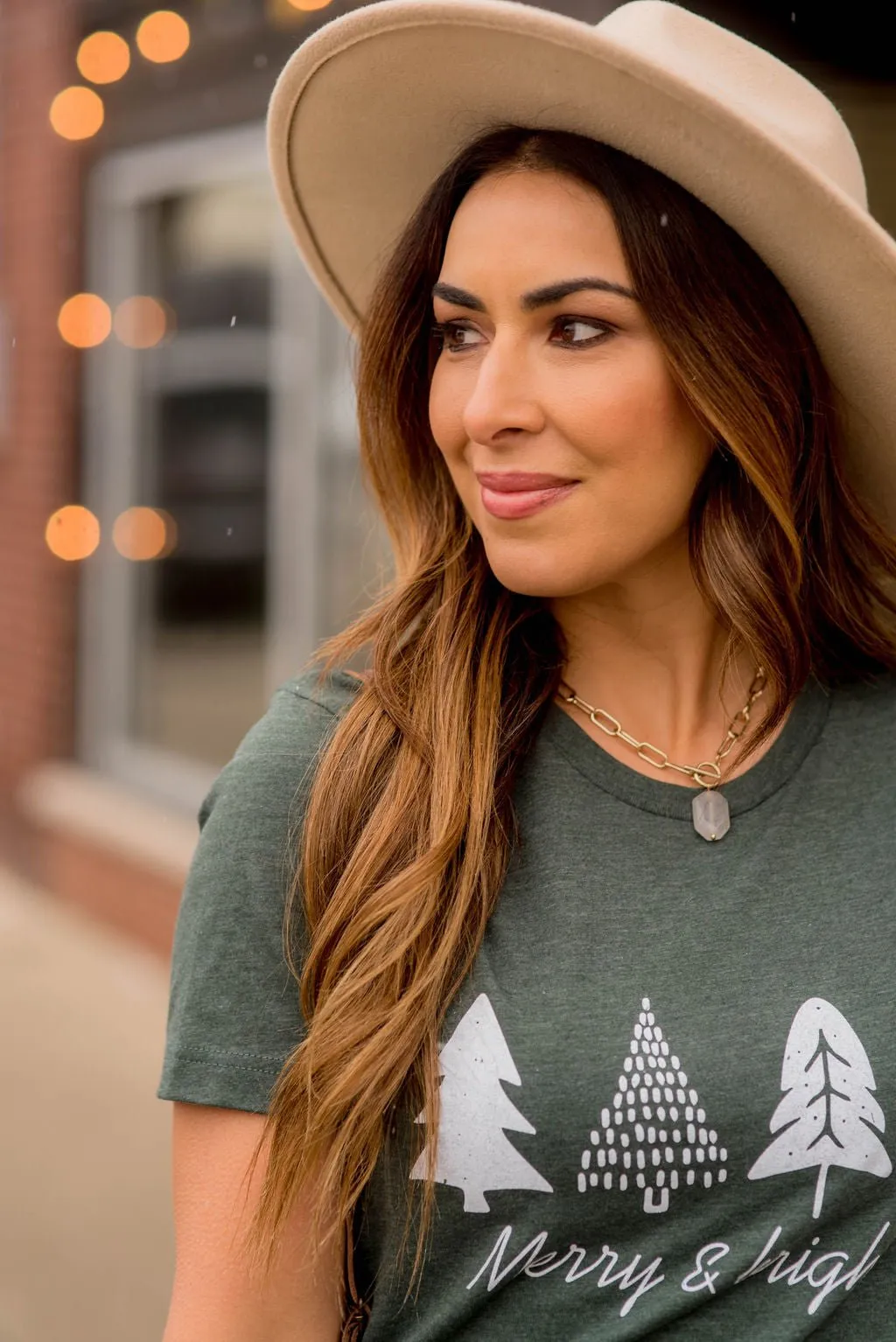 Merry & Bright Trees Graphic Tee