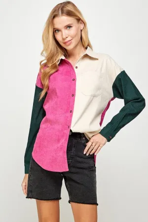 Multicolor Corduroy Shirt