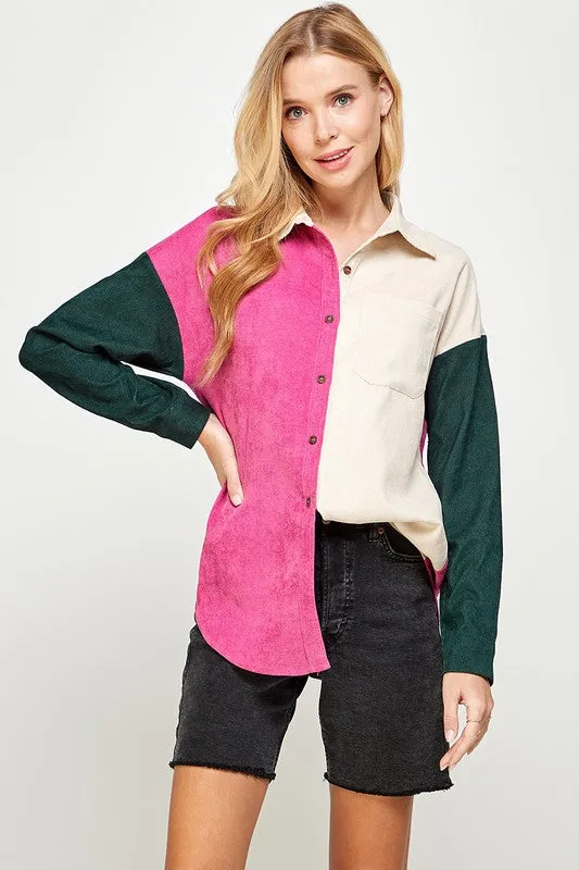 Multicolor Corduroy Shirt