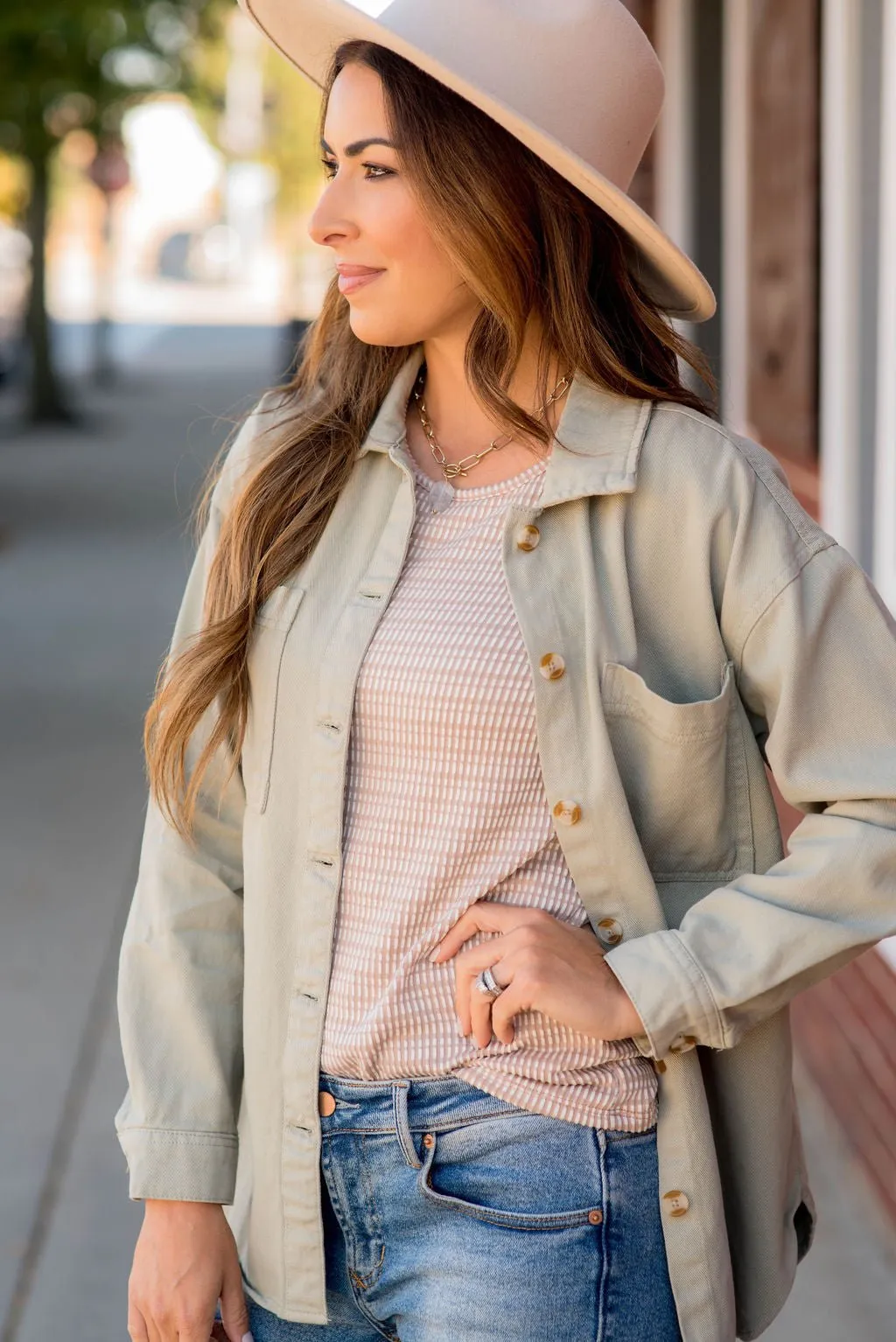 Neutral Basic Shacket