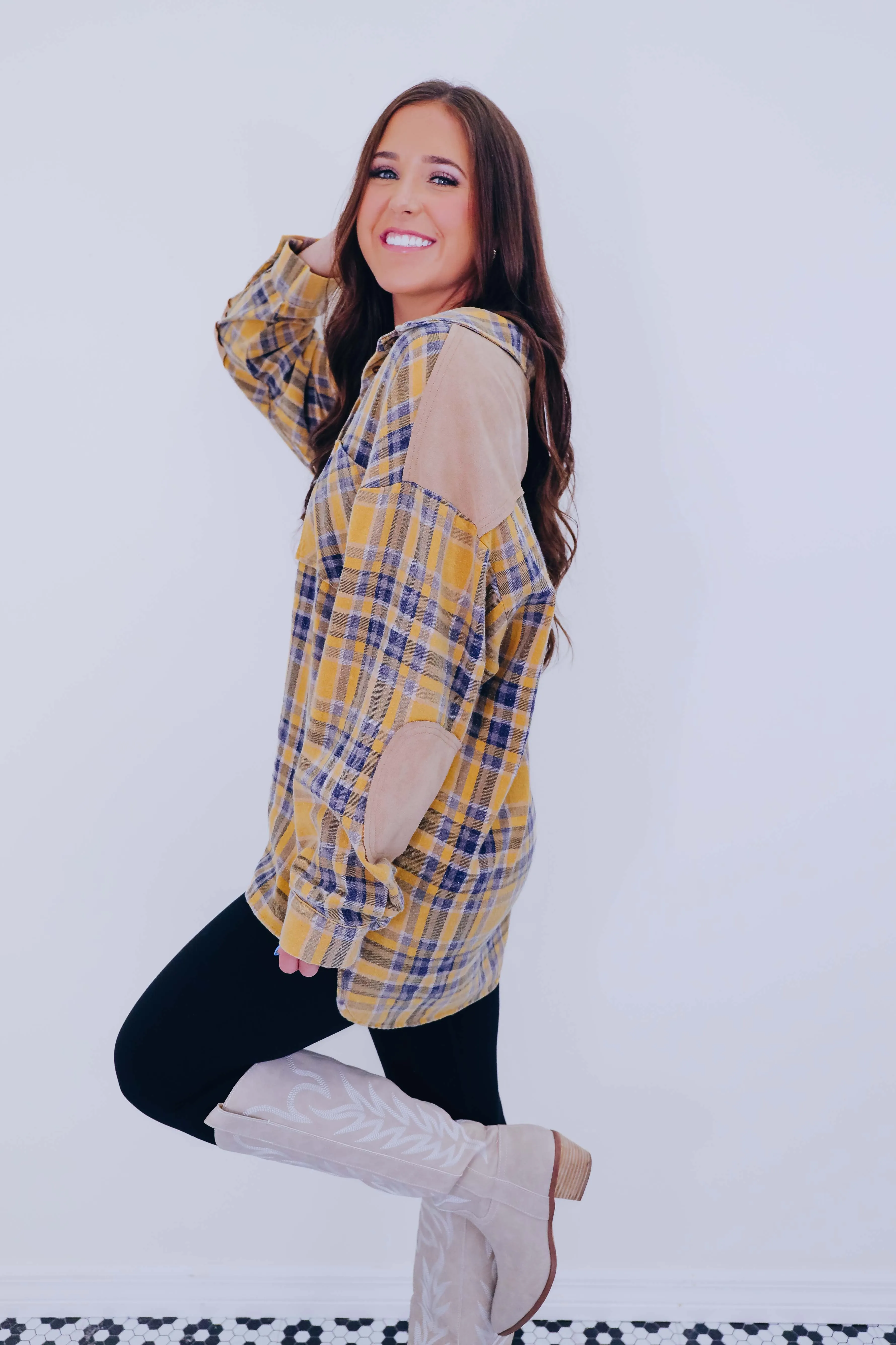 Paloma Plaid Button Up Shacket