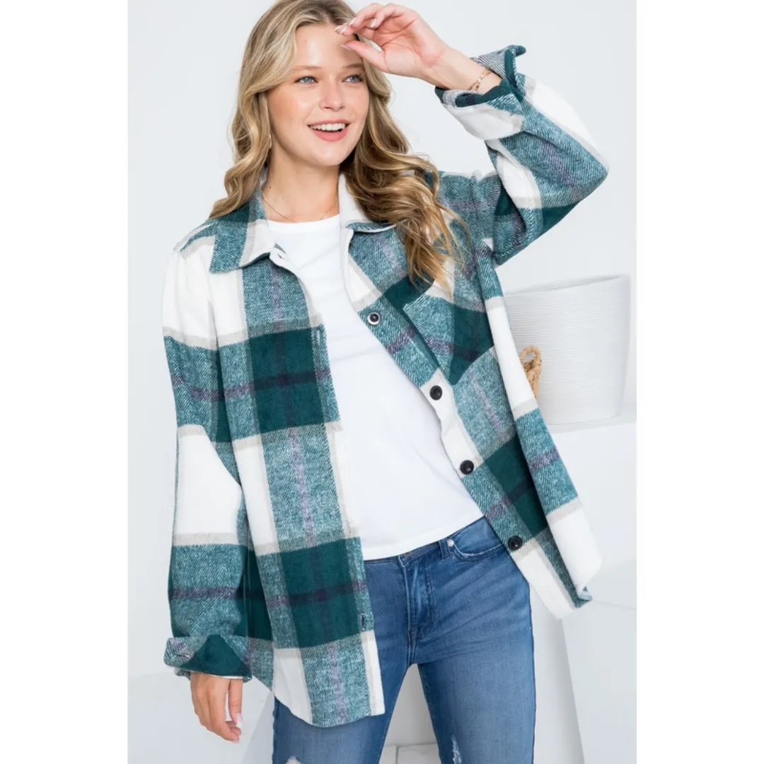 Plaid Boyfriend Fit Shacket