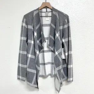 Plaid Reversible Cardigan