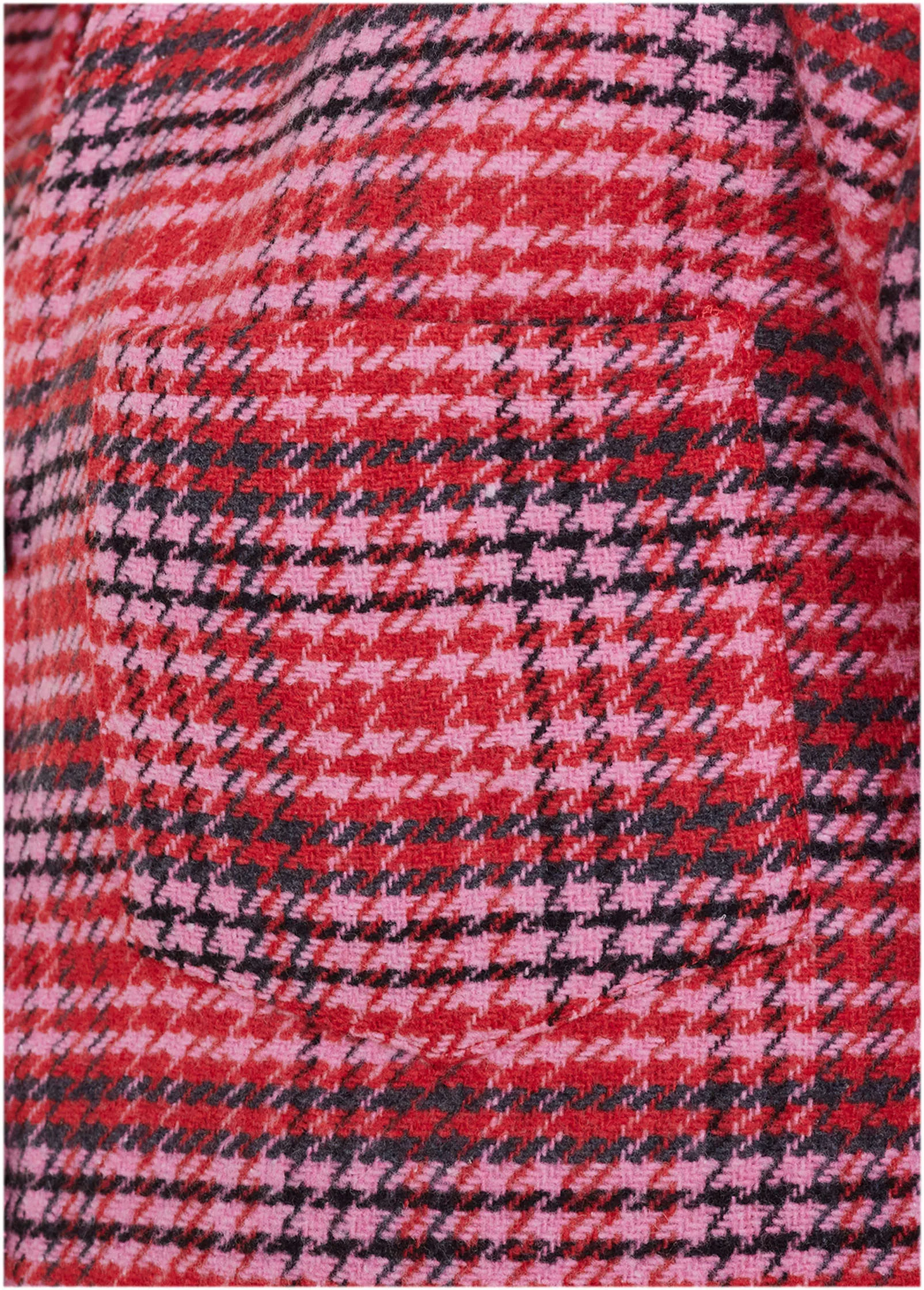 Plaid Shacket - Red Multi