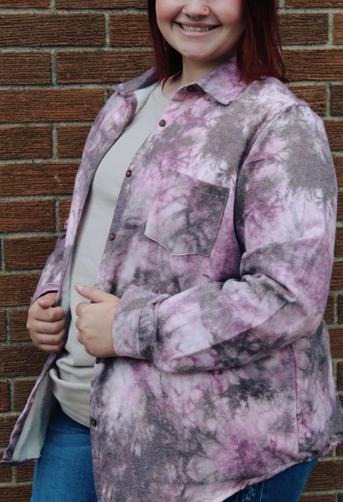 Plus Size Tie Dye Shacket