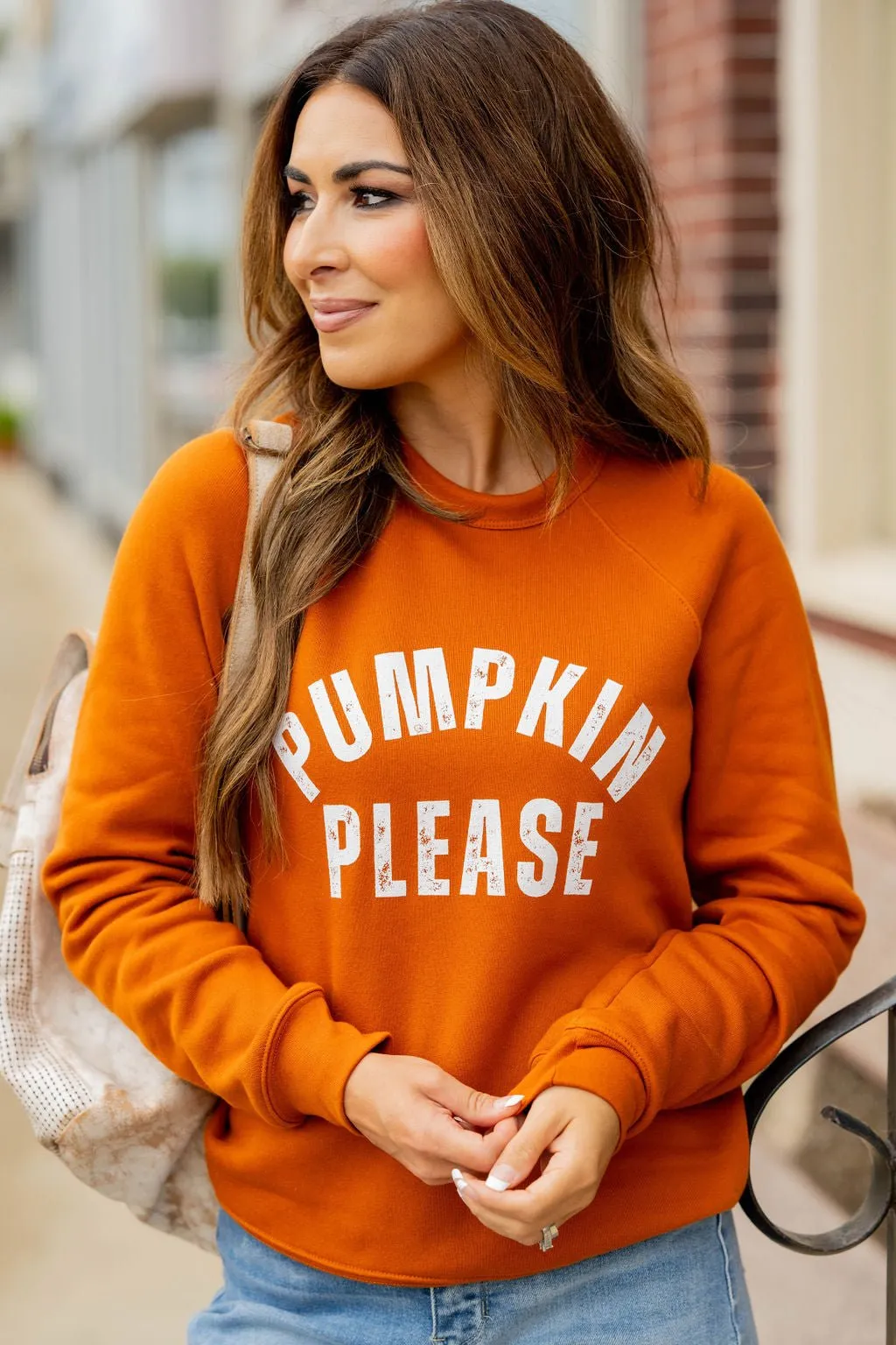 Pumpkin Please Graphic Crewneck