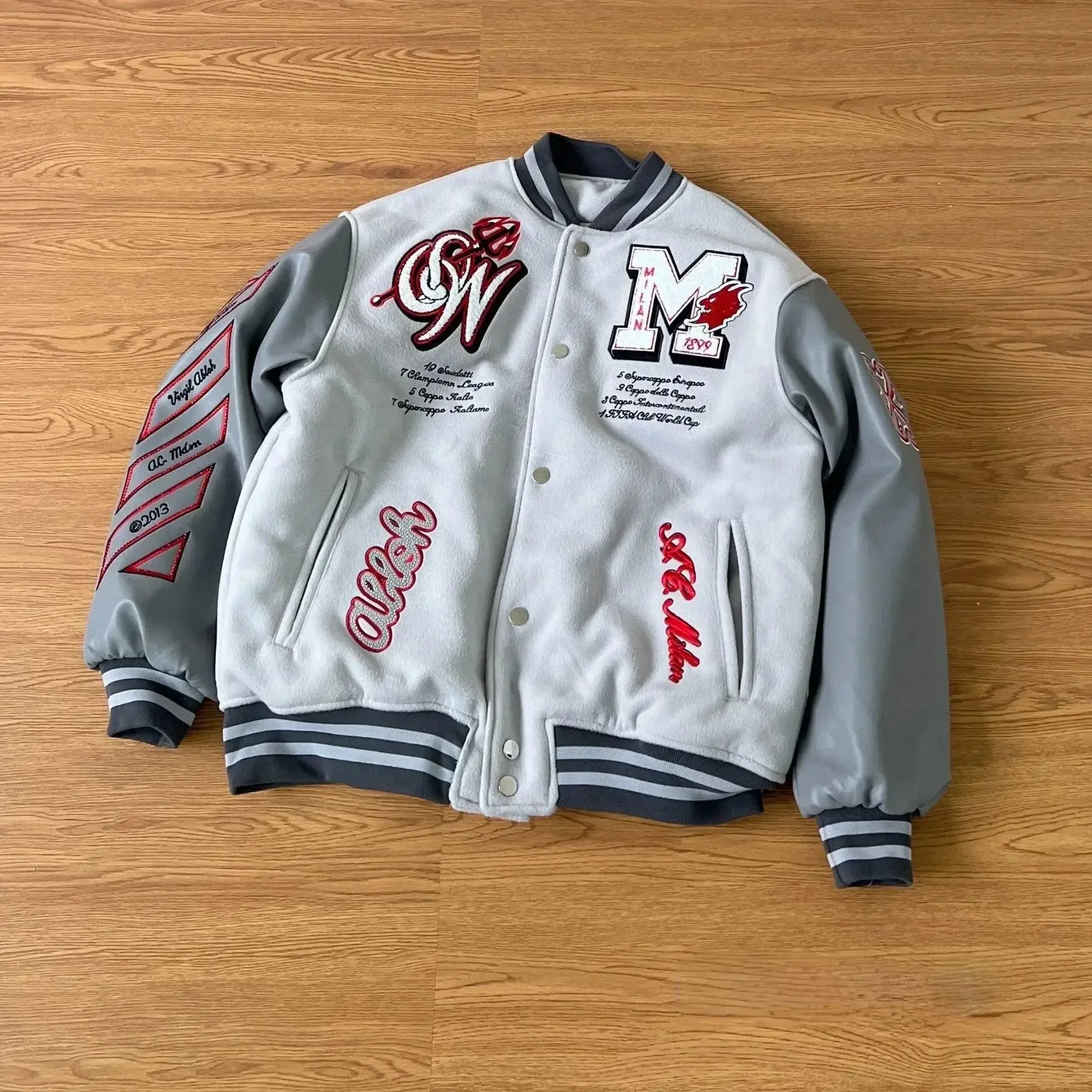 "The Goal" Embroidered Bomber Jacket