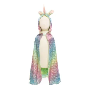 Rainbow Reversible Unicorn Dragon Cape