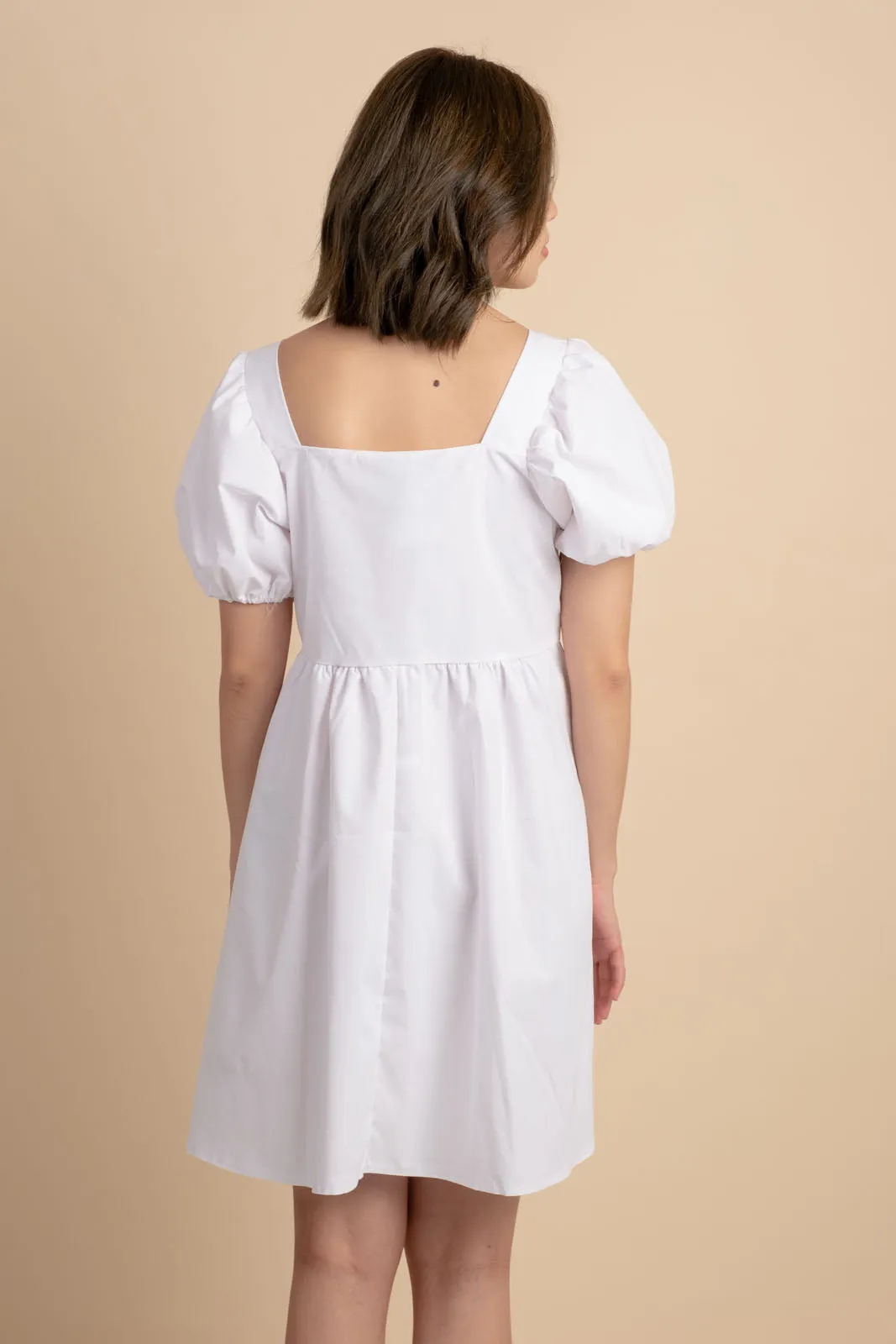 Raize White Babydoll Dress