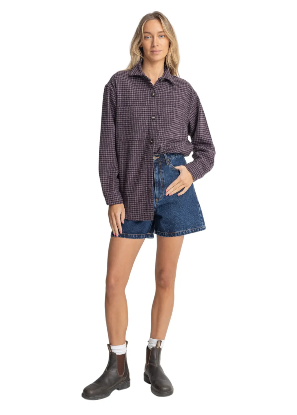 Rhythm - Shorebreak Shacket - Plum