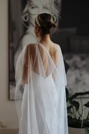 Sample Pearl Wedding Cape